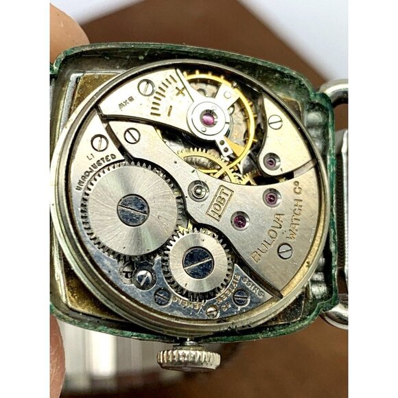 Bulova Men's Watch Vintage 1951 Swiss Hand Wind Silver Dial Gold Expansion Band - Picture 6 of 13